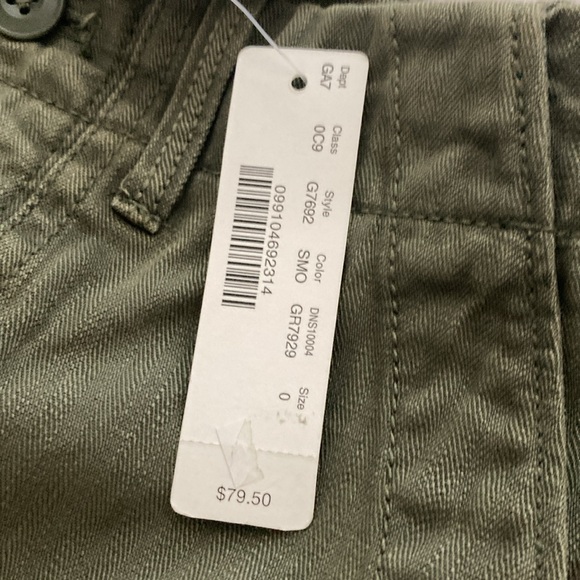 (NWT) J. Crew Olive Green High-Waisted Cargo Pants - Picture 6 of 6